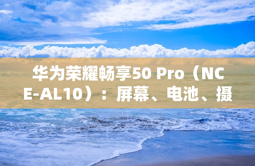 华为荣耀畅享50 Pro（NCE-AL10）：屏幕、电池、摄像头的全面升级